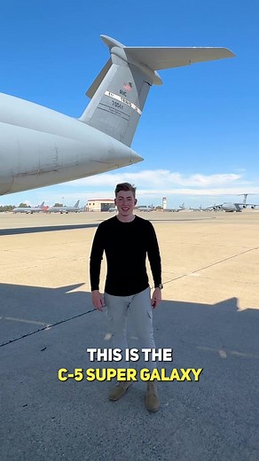 Did you know the largest plane in the Air Force has a secret passage? 👀 #C5SuperGalaxy | Sam Eckholm