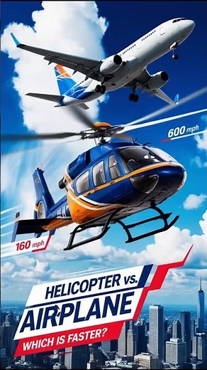 Helicopter vs Airplane Which One is Faster