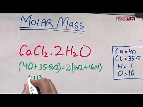 Molar Mass of CaCl2.H2O - EASY STEPS