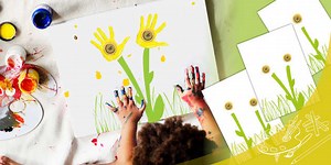 Daffodil Handprint Activity Poster