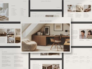 Interior Designer Fee Proposal | Project Proposal | Interior Design Presentation | Moodboard Template | PPT Presentation | Powerpoint - Etsy