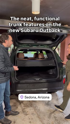 @globedrive on Instagram: "@petrinagentile gets a tour of the neat, functional trunk features on the new #Subaru #Outback with Madison Marple #subaruoutback #carreview"
