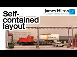 HO scale shelf layout tour - Kohlenbachbrücke Werks