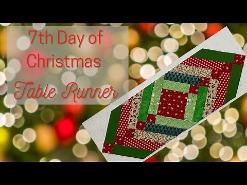 Quilted Table Runner - Holiday Decorations 2020 - Jelly Roll Pattern