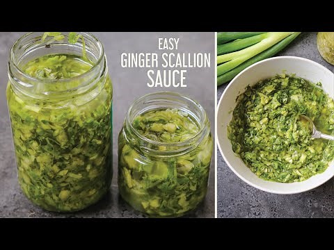 Easy Ginger Scallion Sauce in Oil | Chinese Recipe