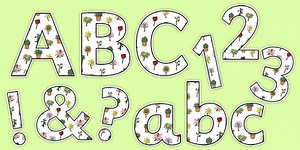 Garden Display Lettering