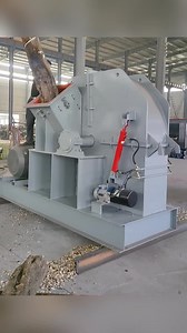 Large-Diameter Wood Crusher for Fuel Pellets & Wood Chips