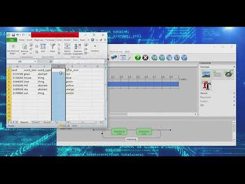 Using Excel to Randomize Two Lists of Stimuli within a Single Loop -- PsychoPy Mini Tutorials