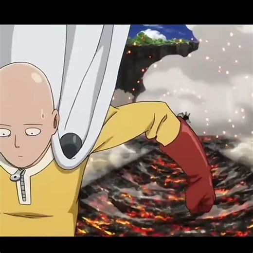 Saitama's only one punch is all it takes to destroy a mountain 💀 | Takeshi Yama | #anime #saitama
