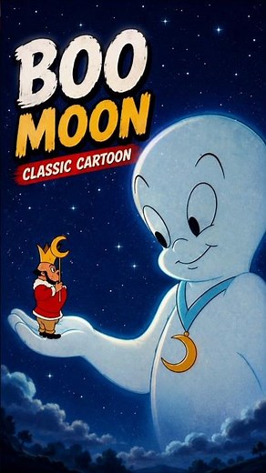 Casper Went to the MOON and Became a Knight! 😱👑 #shorts #classiccartoon #viral