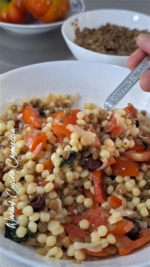 Fregula e Lenticchie #insalata #piattounico #food
