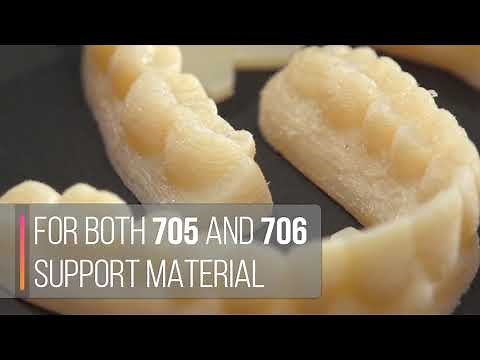 Post-Printing PolyJet SUP 705 & 706 - Support Removal in One Intelligent, Hands-free Solution