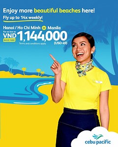 35K views · 216 reactions | One flight to the best islands in the Philippines for as low as VND 1,144,000 (BASE FARE)! | Cebu Pacific Air | Facebook