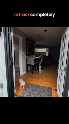 Black Retractable French Door Screens in Long Beach, CA | Apollo Screen & Shade