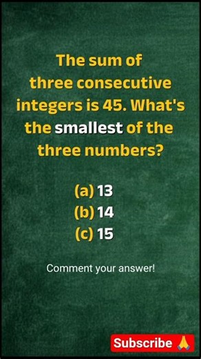 Integers Math Riddle: Can You Solve This? #quiz #maths #shorts