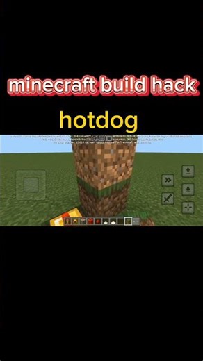 minecraft build hack how to make A hotdog in minecraft #minecraft #youtubeshorts
