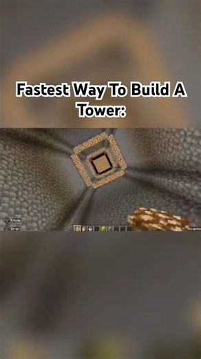 FASTEST TOWER METHOD TUTORIAL🤯 #minecraft #tutorial #minecraftshorts #shorts #minecraftvideos