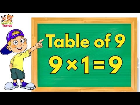 Table of 9 | Multiplication Table for Kids | Learn Maths Tables for Children