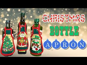 Quick and Easy Holiday Bottle Aprons | The Sewing Room Channel