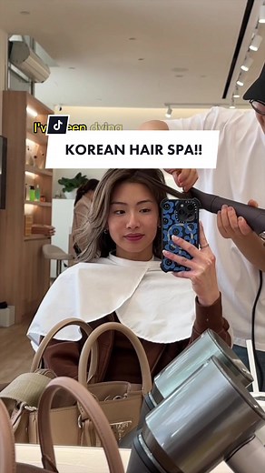 FINALLY got to try a #korean hair spa experience at 📍Johwa Hair and Living in #singapore 🇸🇬 super relaxing. #scalpmassage #headmassage