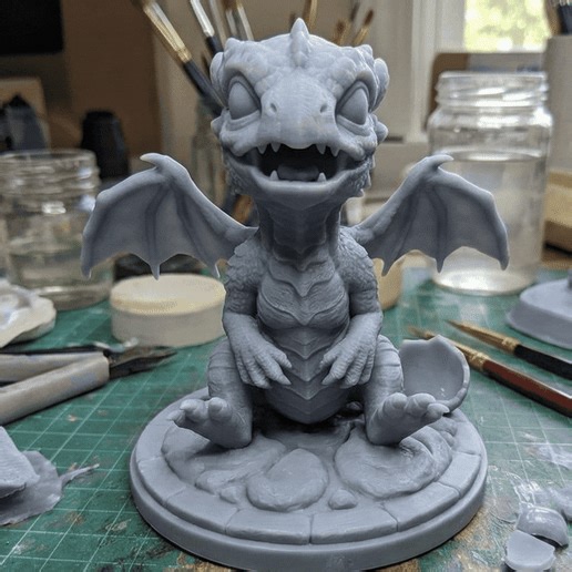 Cinder, The First Spark - Baby Dragon Hatchling | Little Legends RPG Pet