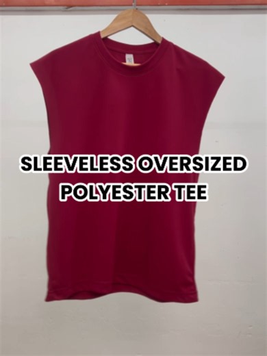 Running & Outdoor Training Tee: Oversized Sleeveless Gym Shirt