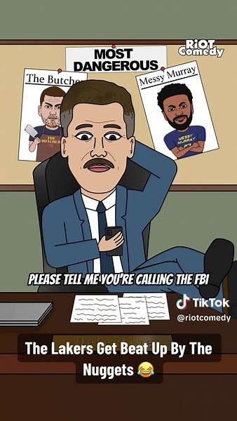 LeBron James Anthony Davis and Austin Reaves Get Beat Up By The Nuggets 😂 RiOT Comedy x @SleeperHQ NBA Cartoon Parody #nbaplayoffs #nbamemes #nbahighlights #nbaedits #nbameme #sleeperpartner