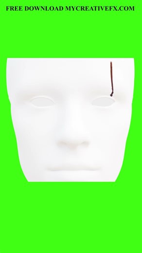 Green Screen Dripping Fake Blood