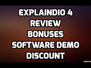 Explaindio 4 Review Bonuses Software Demo Members Area & All OTO Information