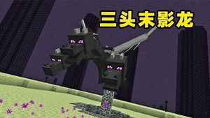 小包的MC游戏合集_小包的MC游戏合集_MC的末影龙变三个头,末地战更加危险