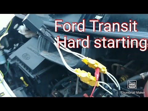 Ford transit, hard start/start then cut out.