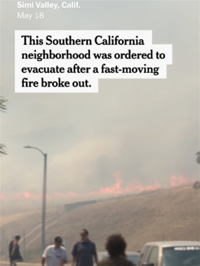 Hundreds of firefighters battled a fast-moving brush fire that broke out in Simi Valley, California, on Monday. More than 29,000 people in Simi Valley and surrounding communities were under evacuation orders. #simivalley #california