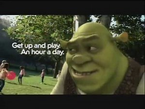Shrek PSA - Get up and play (2009)