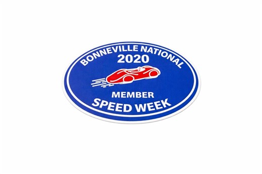2020 SPEEDWEEK Member Decal SCTA Land Speed Racing Sticker White Bonneville & El Mirage Collector Sticker World’s Fastest Speed Trials - Etsy