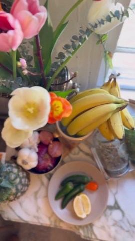 DIY produce table to showcase fresh fruits and vegetables