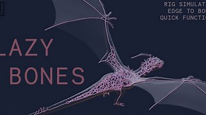 Blender骨骼绑定快速模拟生成插件 Lazy Bones V1.0.0 + 使用教程