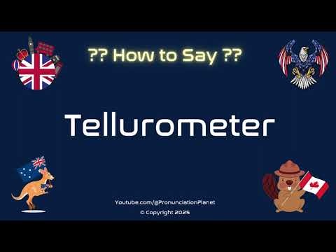 🌍📏 How to Pronounce Tellurometer? (CORRECTLY) | Pronunciation Planet