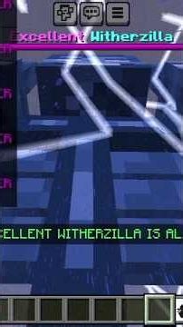 add-on Excellent Witherzilla #minecraft #addonpalingkeren