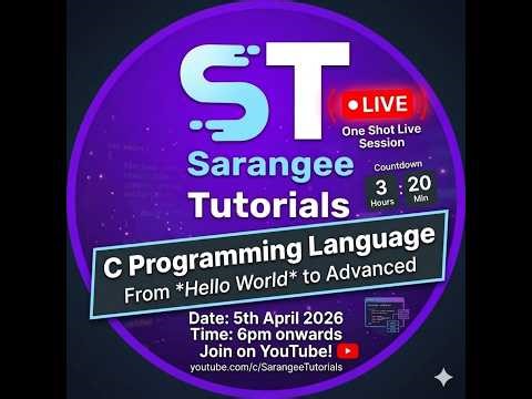 C Programming Full Live Class | Start from Zero to Advanced C Concepts
