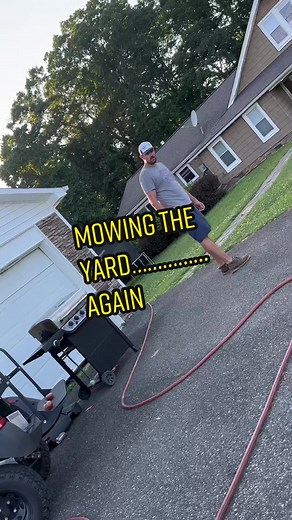 Mowing the Yard - A day in the life of yard work