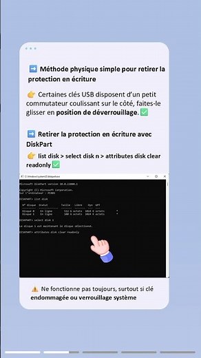 Retirer la protection en écriture clé USB sur Windows 10/11