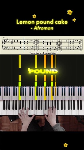 Lemon Pound Cake (Afroman) Piano Tutorial 😇