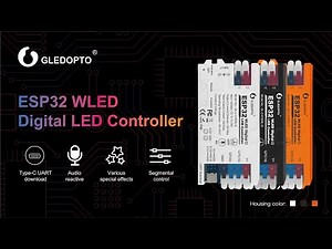GLEDOPTO ESP32 WLED Controller with USB-C UART Mic DIY Port