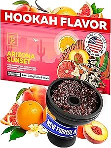 Hookah Flavors Arizona Sunset Herbal Shisha 3.5 oz - Made in USA Tobacco Free Shisha Hookah Flavors Nicotine Free - Real Organic Hookah Shisha - Molasses Hooka Sisha Flavors