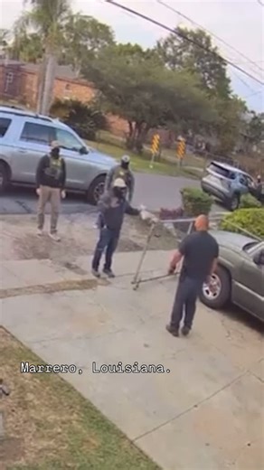 New Orleans on Instagram: "| #Update - #Repost — A video by CNN (said) shows masked federal agents chasing a 22yr old woman, who is reportedly a U.S.-born citizen, back to her home in Marrero earlier today. — The woman was identified and told CNN she was born and raised in Marrero. She said she was walking home from the grocery store when the agents tried to approach her. She is seen running toward her front door as agents emerge from nearby unmarked vehicles and follow her, and she can be heard