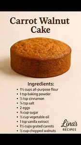 111K views · 739 reactions | Here’s a simple carrot and walnut cake...