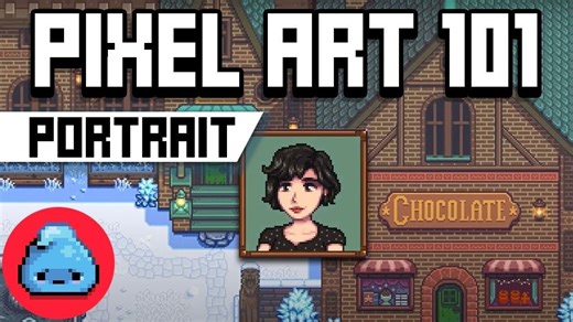 Pixel art 101 haunted chocolatier portrait tutorial