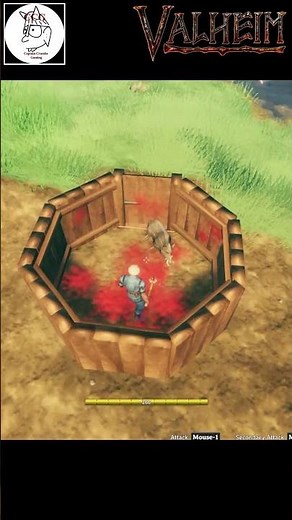 Valheim in 50 seconds - Boars and how to tame them #valheim #valheimgame #fypシ