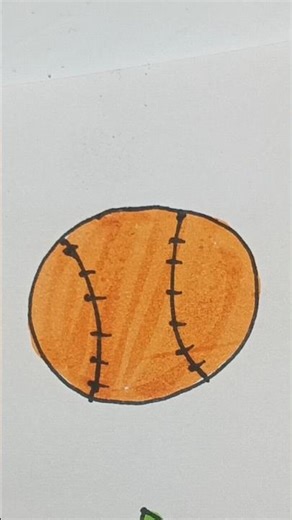 Ball 🏈Drawing and coloring Idea For kids #ball #drawing #shortvideo #viralvideo #shortsart #trending