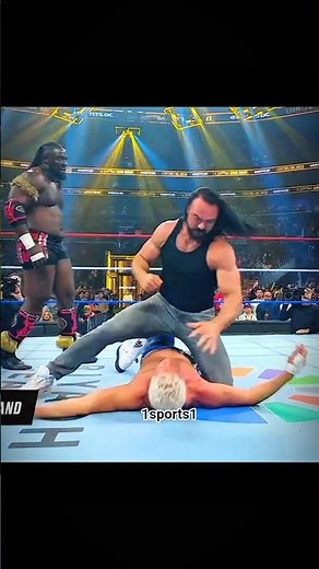 Cody Rhodes vs Oba femi , but drew myclentyre Is also interfere #wwe #shorts #romanreigns #viral